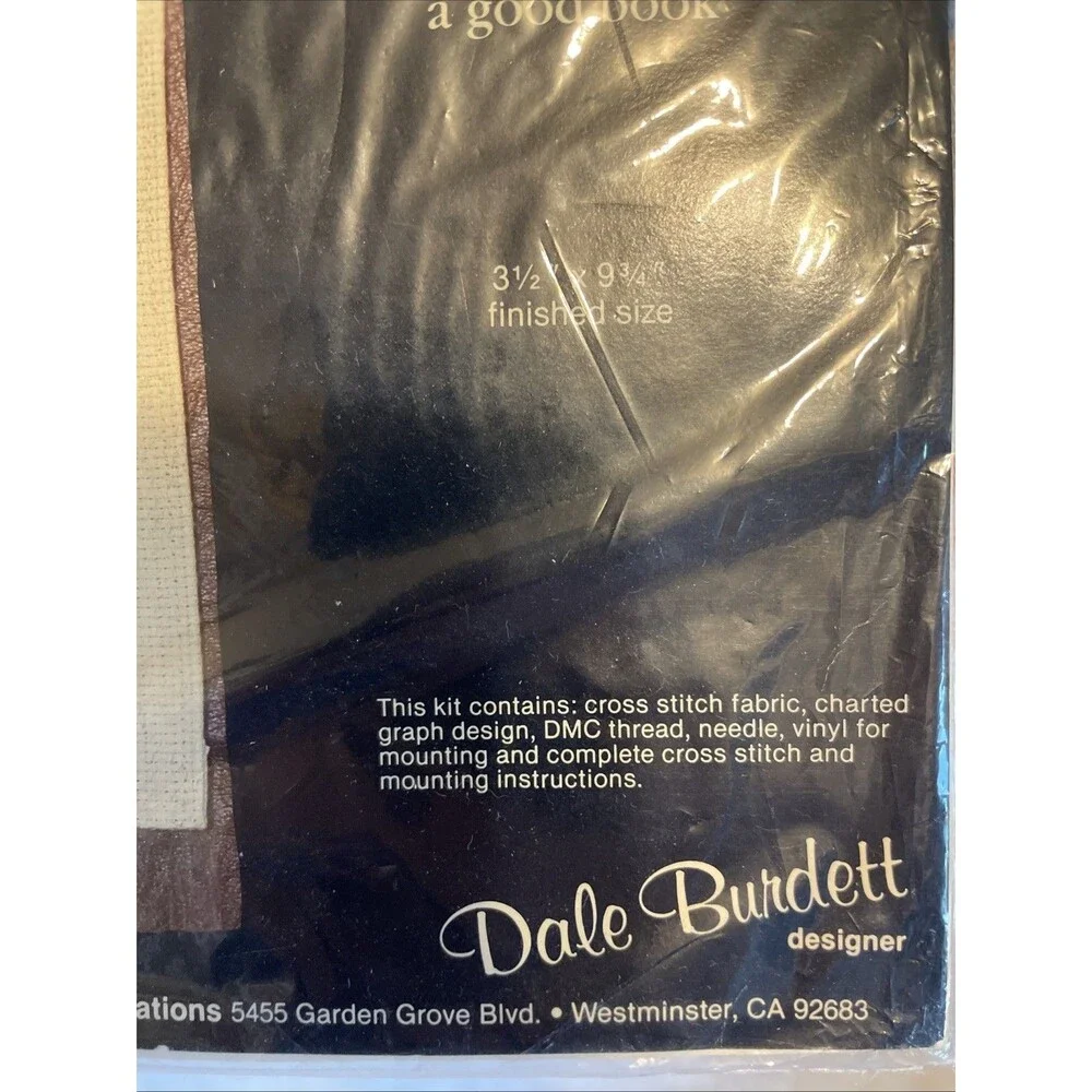 NEW Vintage 1985 Dale Burdett Cross Stitch Kit Duck Bookmark